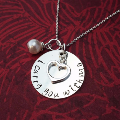 Personalized Forever in my Heart Necklace