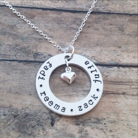 Personalized Initial Discs Necklace