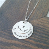 Personalized Forever in my Heart Necklace