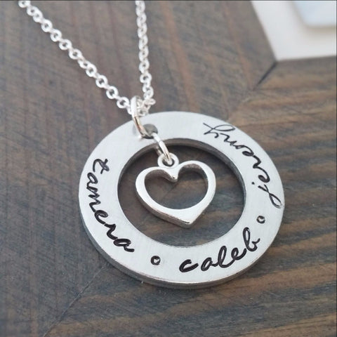 Personalized Hand Stamped Necklace