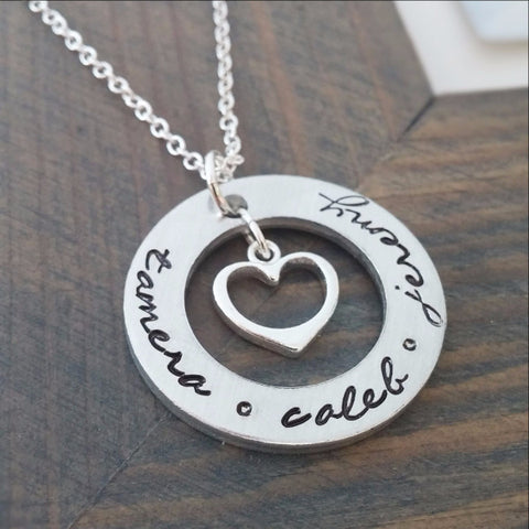 Personalized Forever in my Heart Necklace