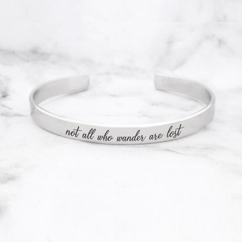 Personalized Name Bangle - An expandable Wire Bangle With Your Name Or Dates